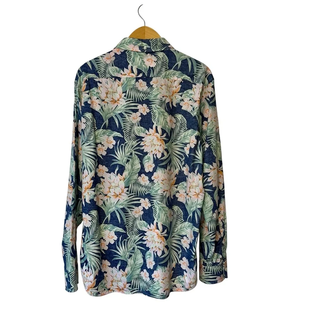 Chubbies The Weekend Shirt Green Pink Blue Hawaiian Button Down Mens Sz‎ Lg